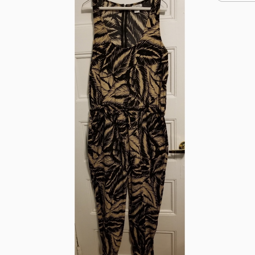 Leaf Print Romper
